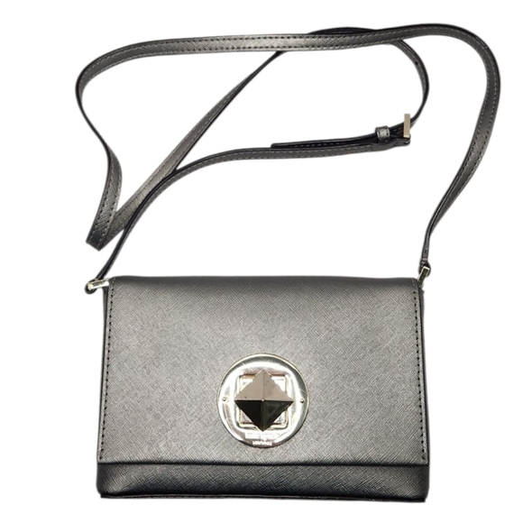 kate spade Handbags - kate spade New York | Newberry Lane Sally Leather Crossbody | Metallic Silver
